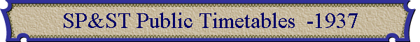 SP&ST Public Timetables  -1937